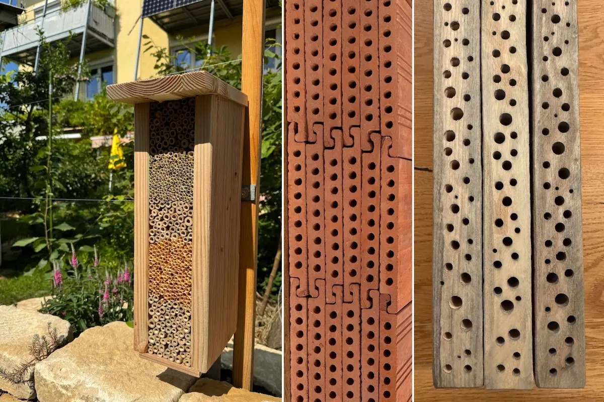 Insektenhotel für Wildbienen selbst bauen: Diese Materialien kannst du verwenden!